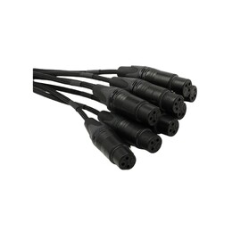 Mogami Gold 8-way TRS to XLR Female Balanced Snake Cable - 10ft