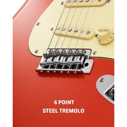 Donner DST-600 ST Electric Guitar - Red SSS