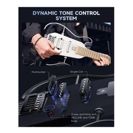 Donner HUSH-X Electric Guitar Kit - White