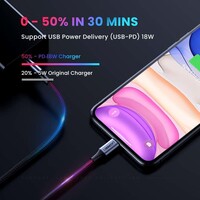 UGREEN 60759 Braided USB C to Lightning Cable - 3ft