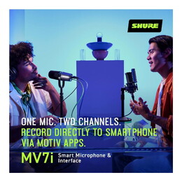 Shure MV7i Smart Microphone and Interface