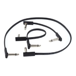 RockBoard Flat Patch Cable - Black Connectors - 10cm