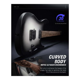 Donner DMT-100 Electric Guitar with HH Pickups - Gradient Black