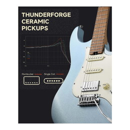 Donner DST-550 ST HSS Electric Guitar - Metallic Blue