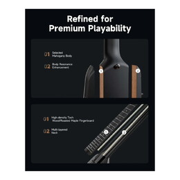 Donner HUSH-X PRO Electric Guitar Kit - Black