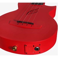Enya Nova U Carbon Concert Ukulele - Red - includes pickup