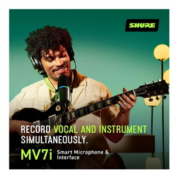 Shure MV7i Smart Microphone and Interface