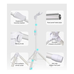 Enya EGS1 Auto-Lock Tripod Guitar Stand - White