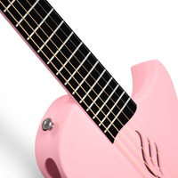 Enya Nova Go Mini Carbon Fibre Acoustic Guitar - Pink