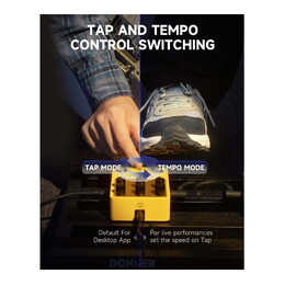 Donner Versa Yellow Fall II Delay & Reverb Guitar Effects Pedal