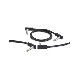 RockBoard Flat Patch Cable - Black Connectors - 60cm
