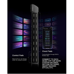 Enya Cyber-G Stringless Smart Guitar Hybrid - Black