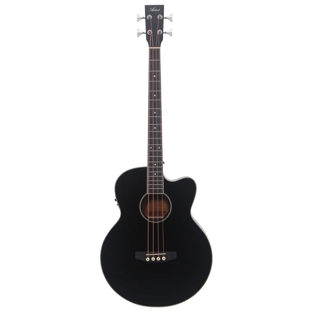 Artist ABJ42 Acoustic Bass with Cutaway and EQ - Black