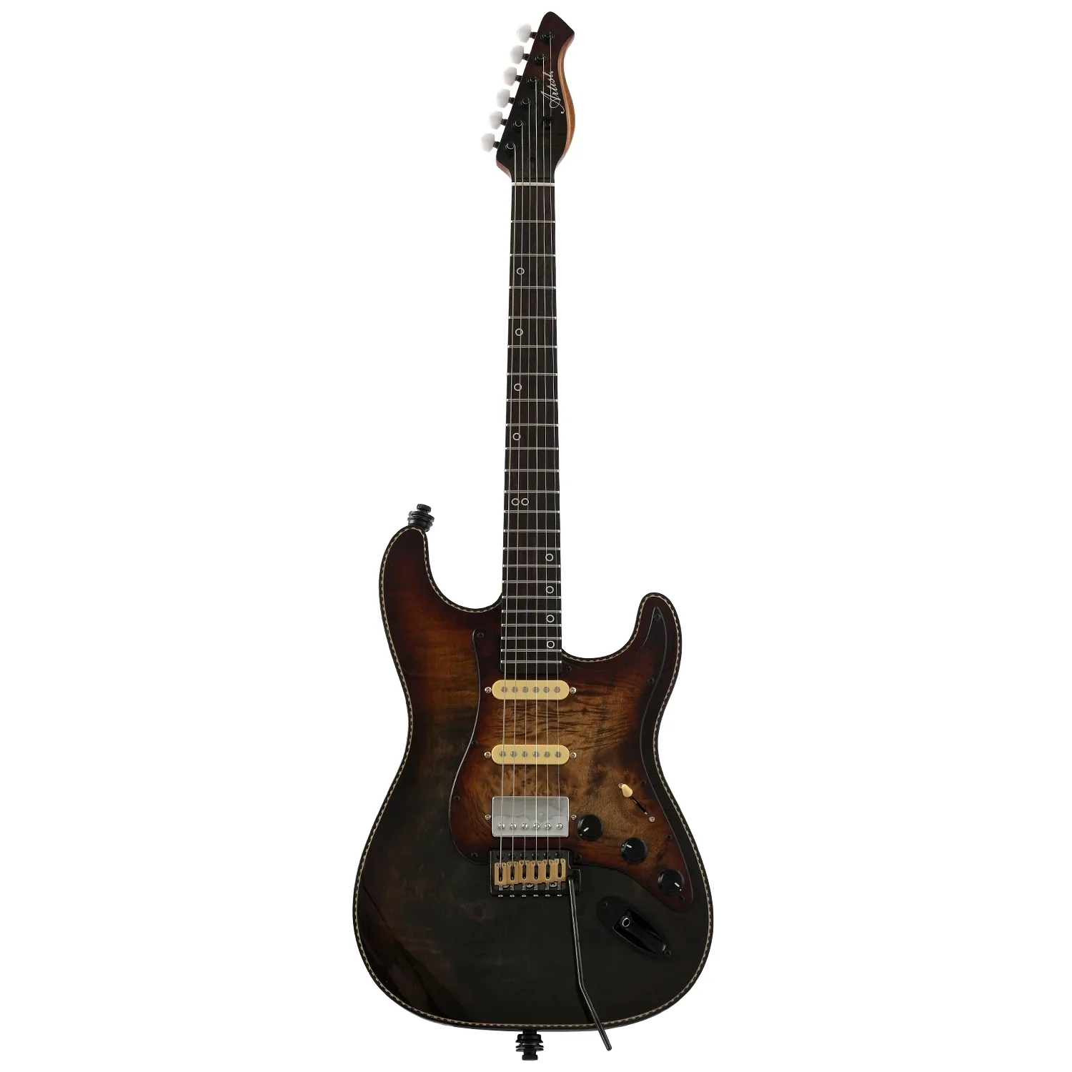 Artist AS78 Bound Burl Electric Guitar with HSS Pickups
