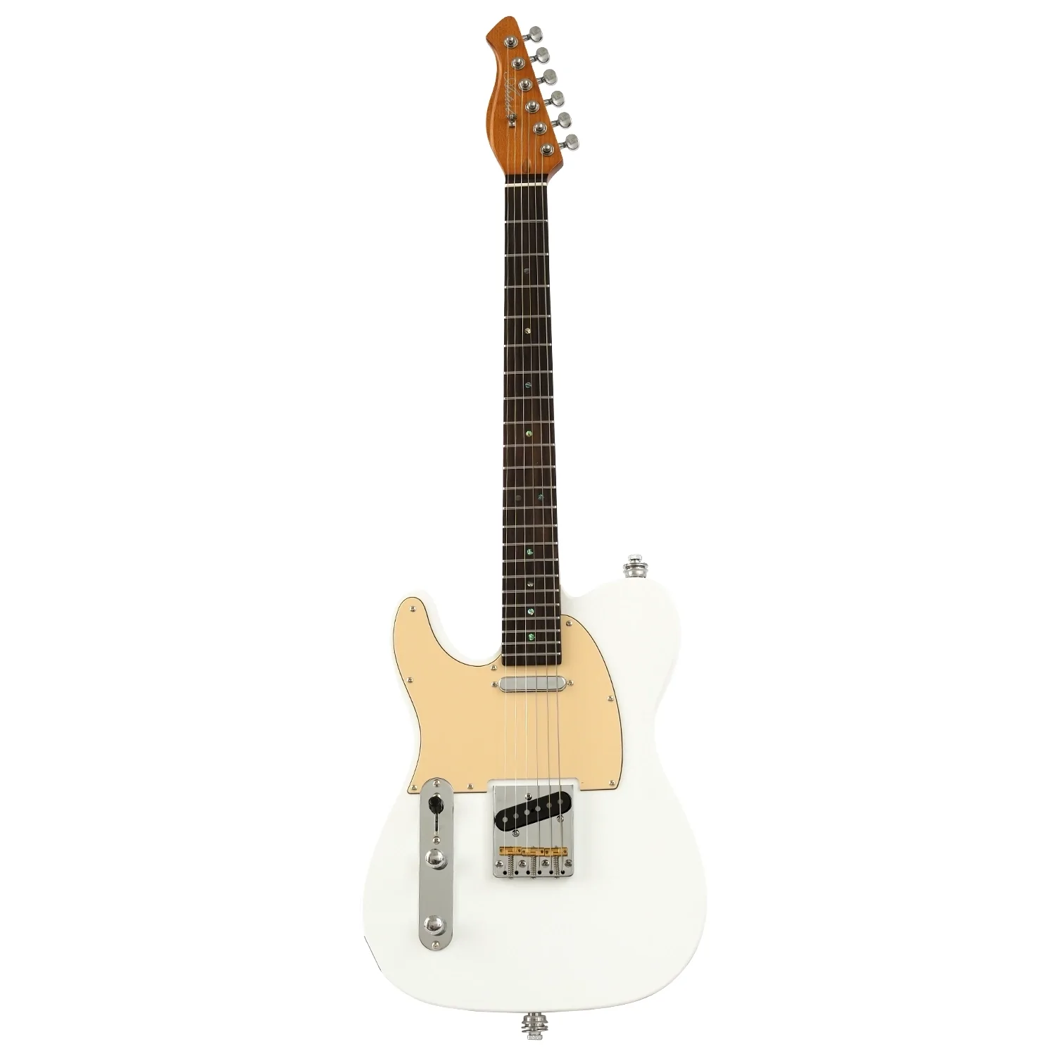 Artist AT53V2 Left Handed Electric Guitar with Hot Single Coil Pickups - White