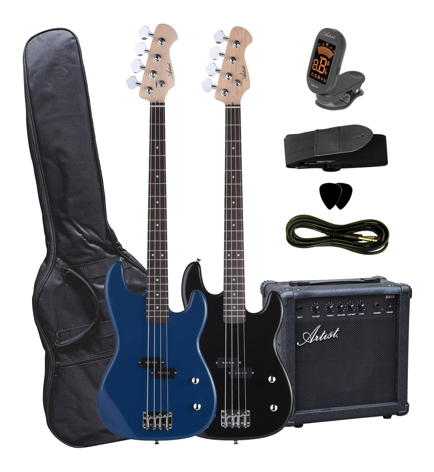 Electric Bass Guitar and Amplifier Starter Pack SWAMP