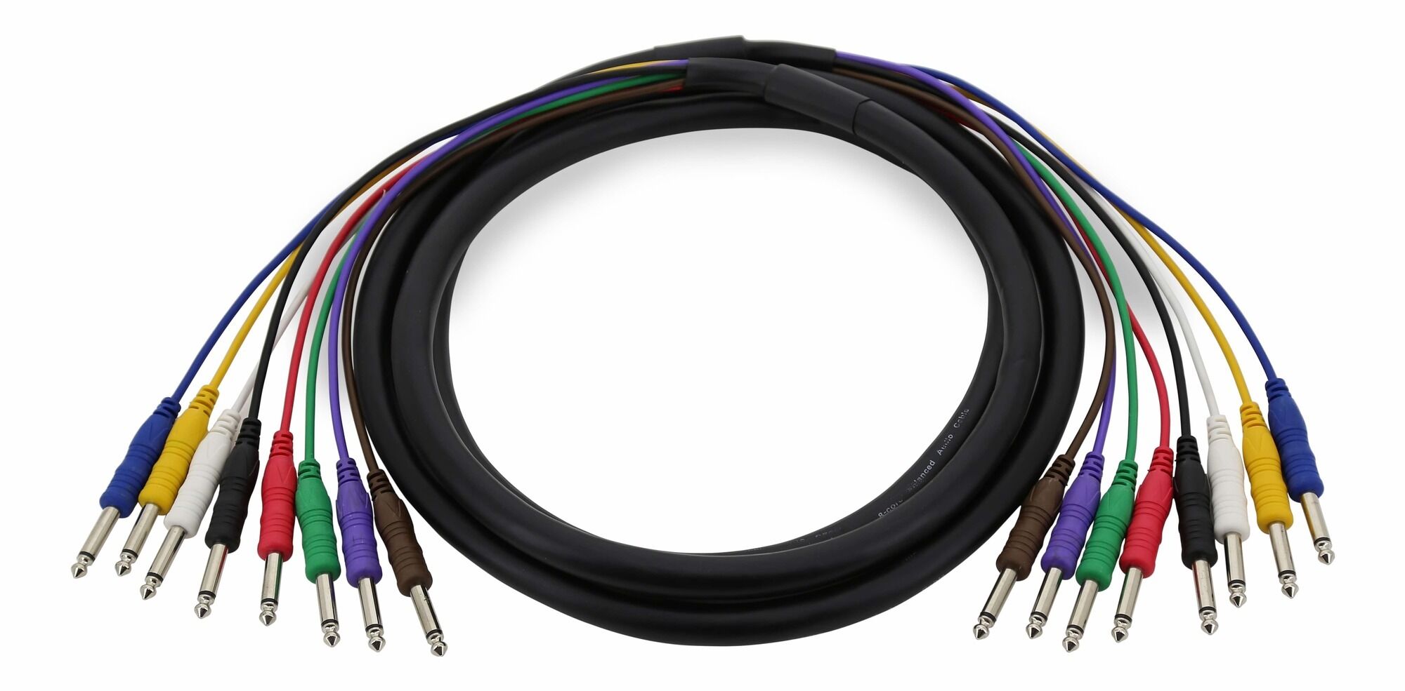 SWAMP 8 Channel 1/4" Mono Audio Snake Cable - 3m