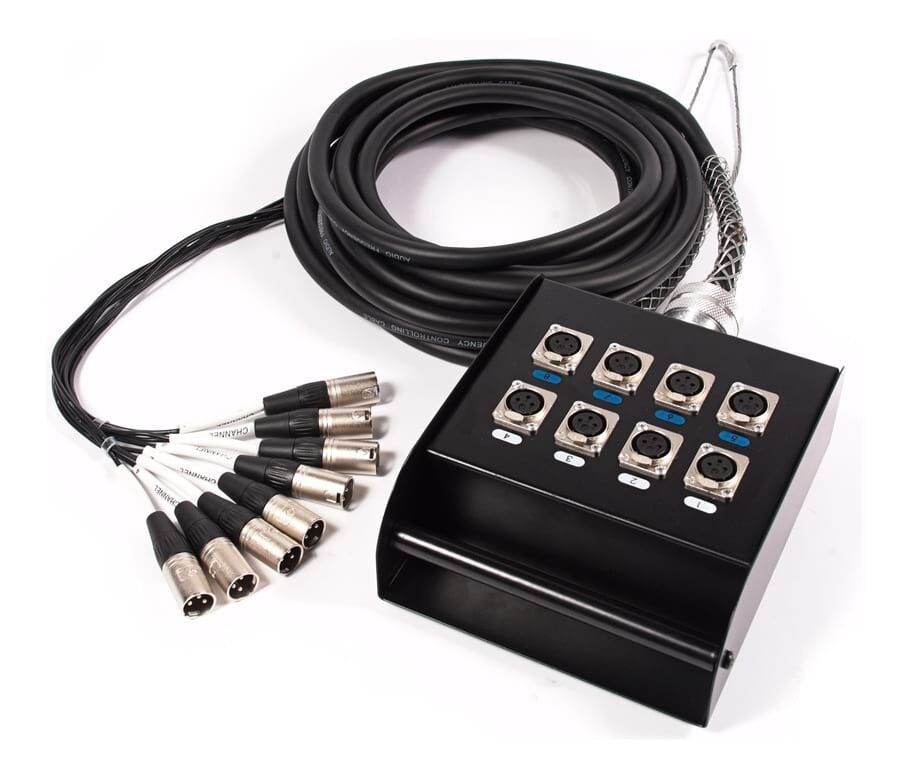 Multicore Cable w/ Stage Box - 8 Send Channels - 30m