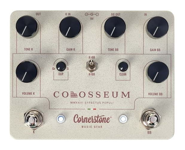 Cornerstone Colosseum Double Overdrive Guitar Effects Pedal