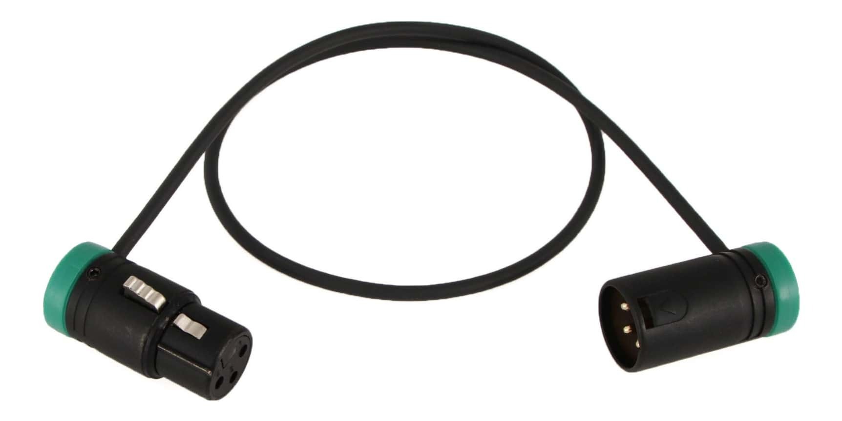 Cable Techniques Low-Profile Balanced XLR Cable - Green - 45cm