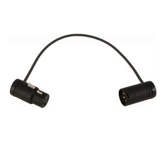 Cable Techniques Low-Profile Balanced XLR Cable - Black - 45cm