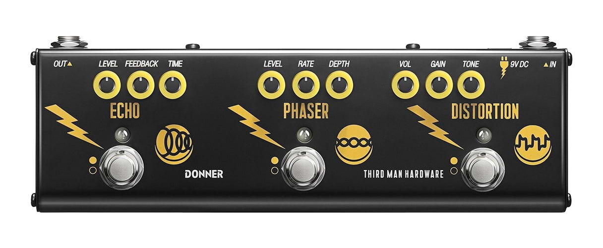 Donner Triple Threat Guitar Effect Pedal - Black
