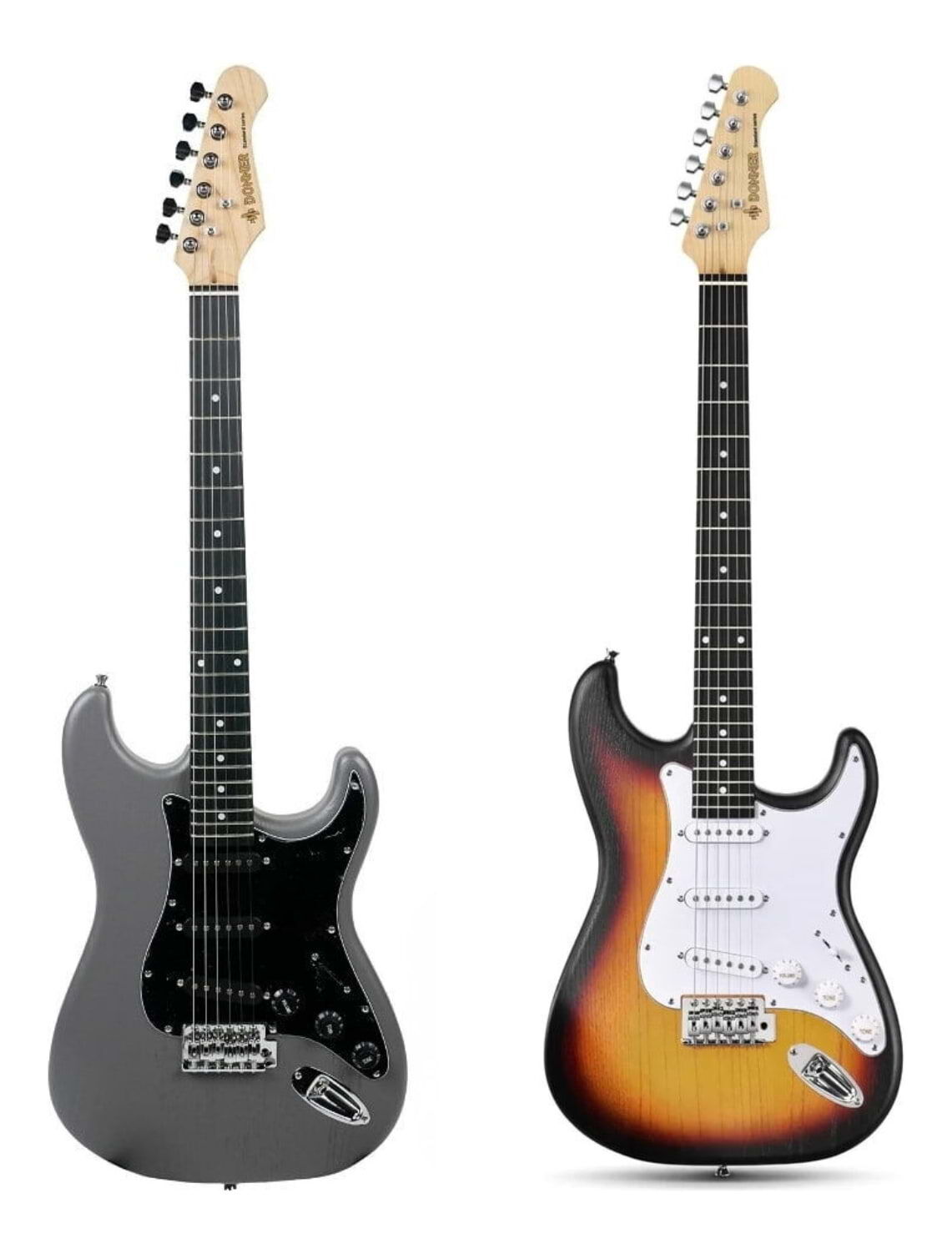 Donner DST-80 Electric Guitar with Mini Amplifier and Accessories - Sunburst