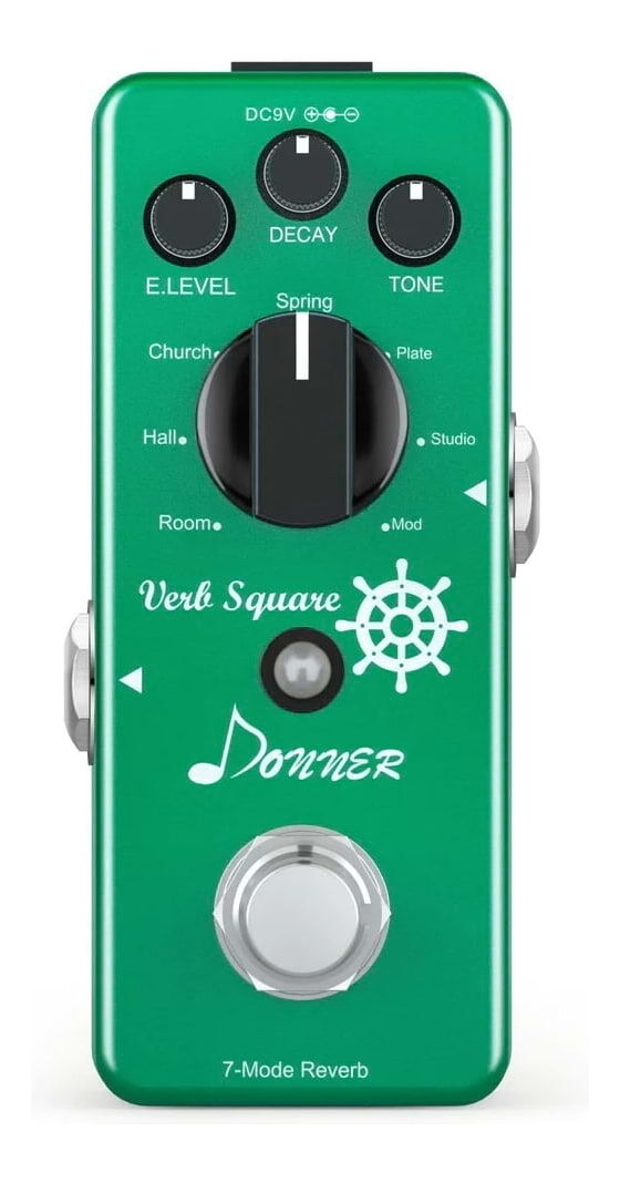 Donner Verb Square 7 Mode Reverb Guitar Effects Pedal