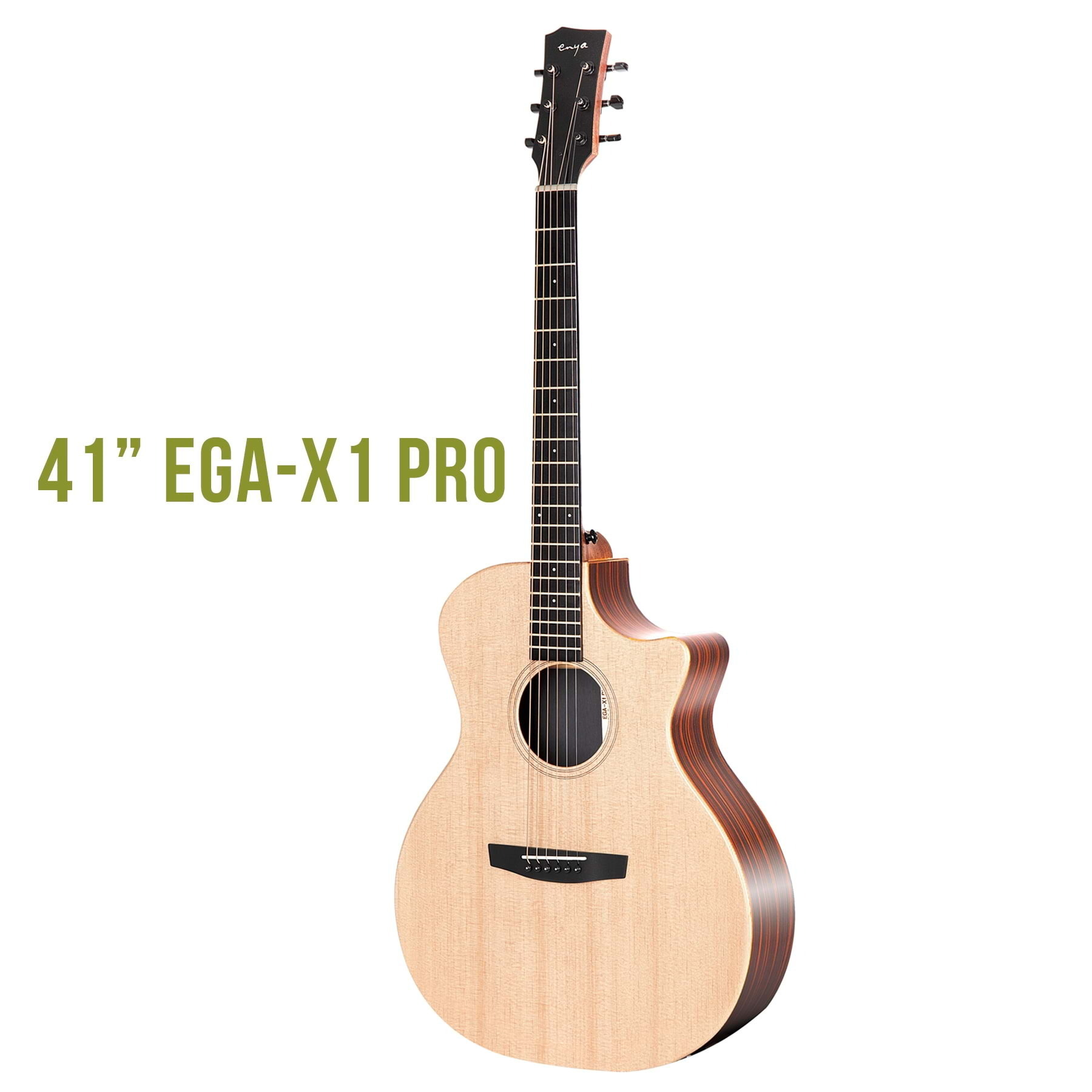Enya EGA-X1-PRO 41" Grand Auditorium Spruce HPL Acoustic Guitar with Cutaway