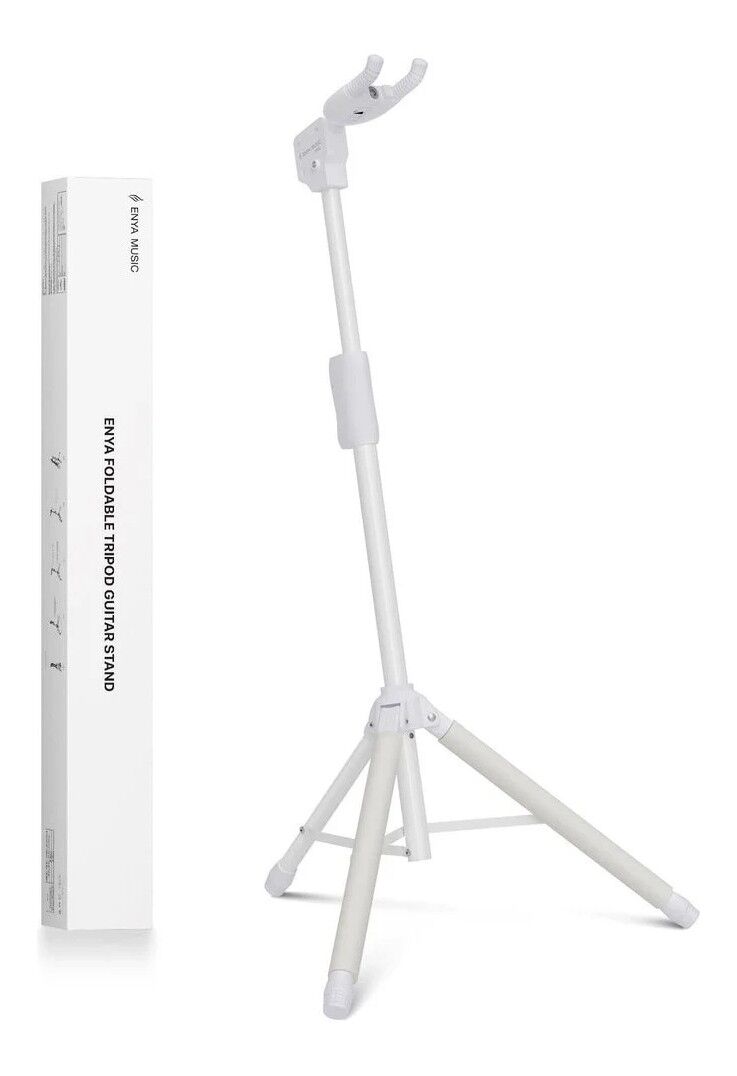 Enya EGS1 Auto-Lock Tripod Guitar Stand - White