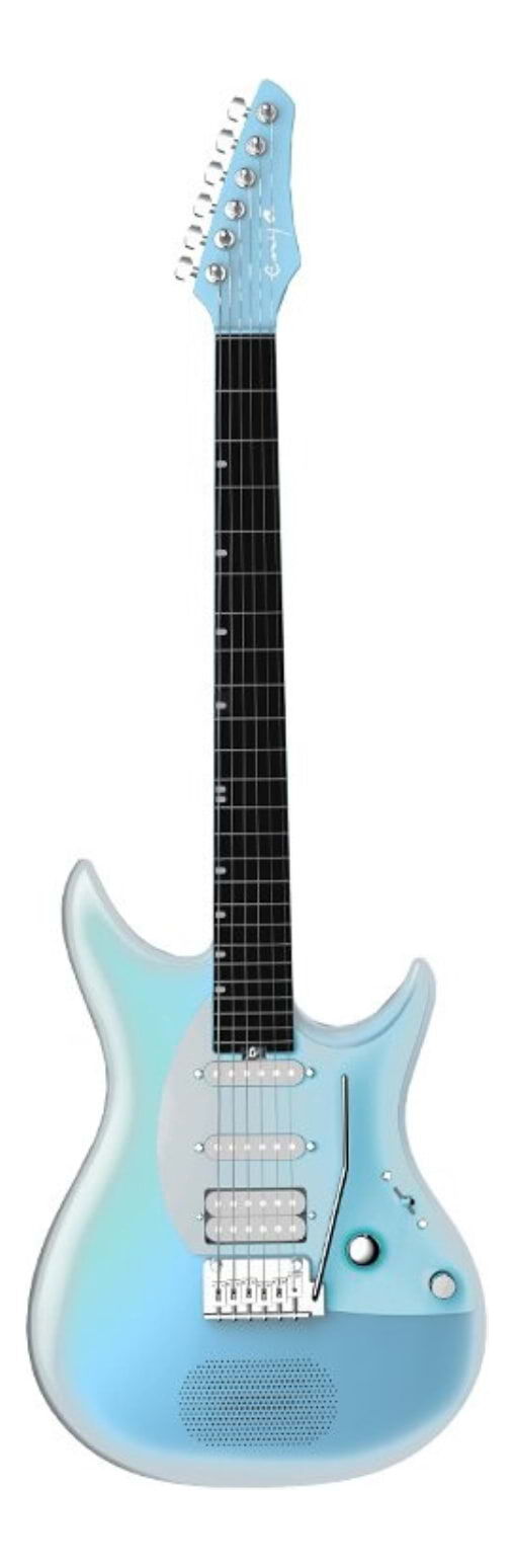 Enya Inspire Smart Carbon Fibre Super Strat Electric Guitar - Light Blue