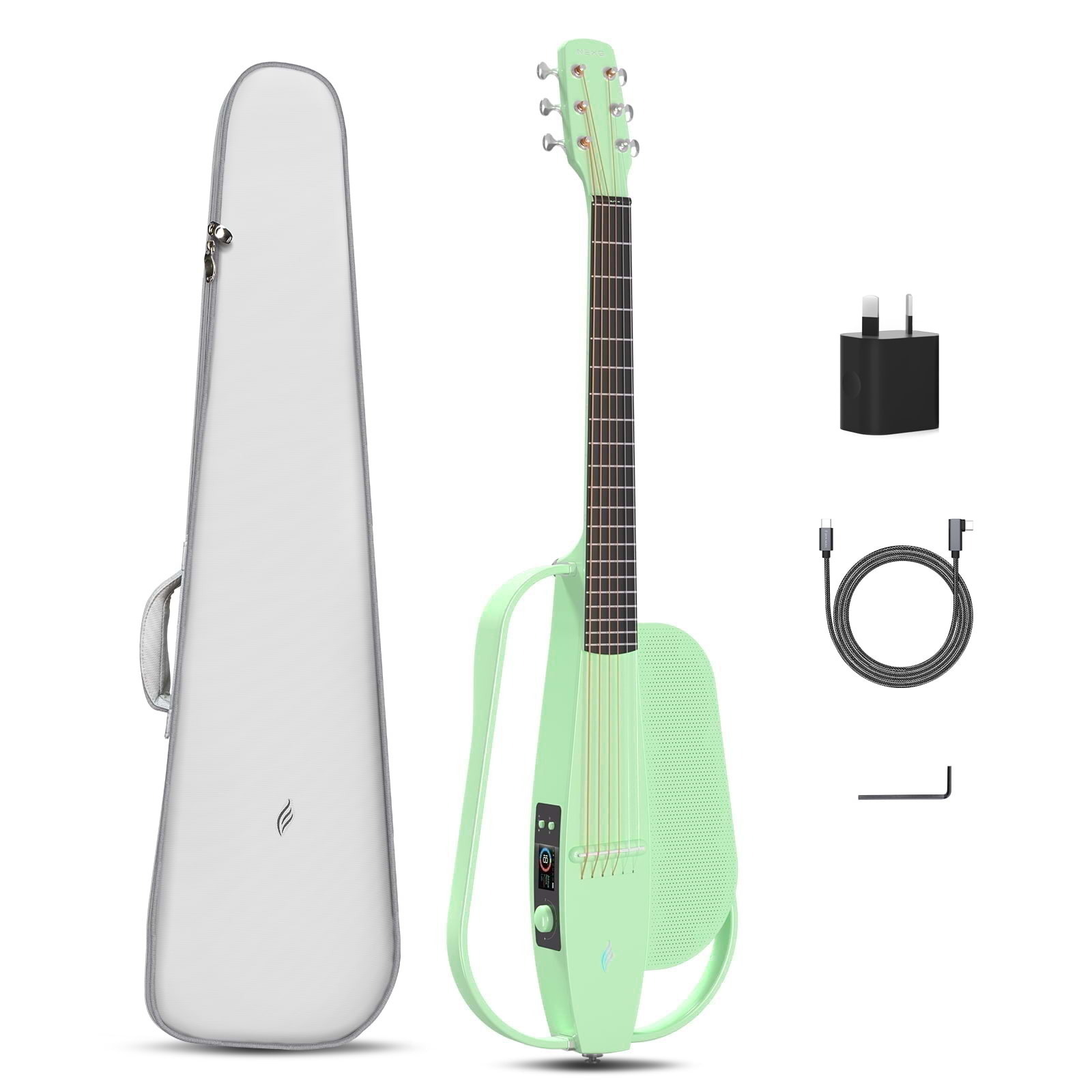 Enya NEXG SE Carbon Fibre Acoustic Smart Guitar - Streamlined - Green
