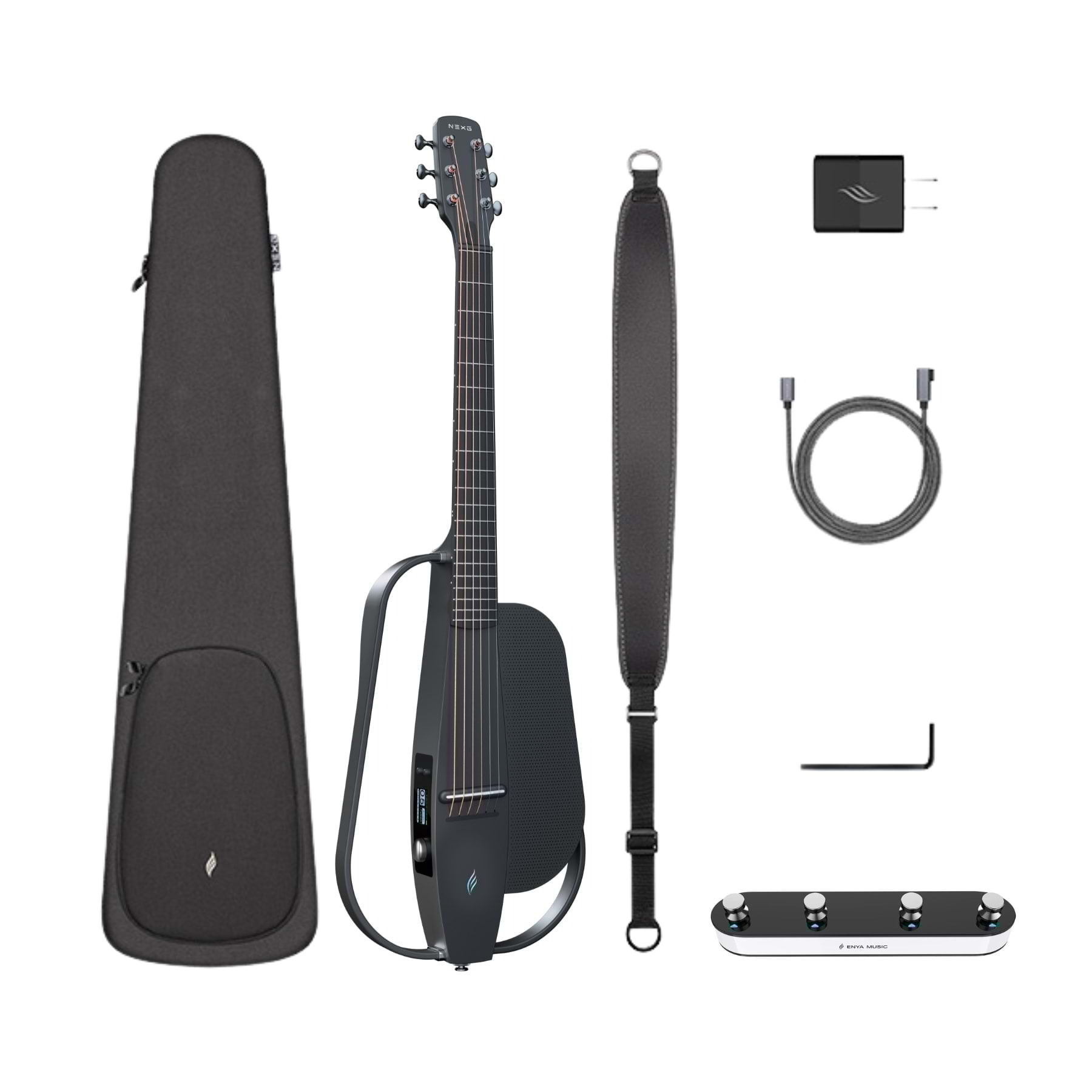 Enya NEXG 2 Carbon Fibre Acoustic Smart Guitar - Basic - Black