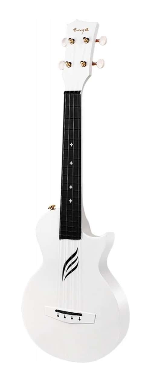 Enya Nova U Carbon Concert Ukulele - White