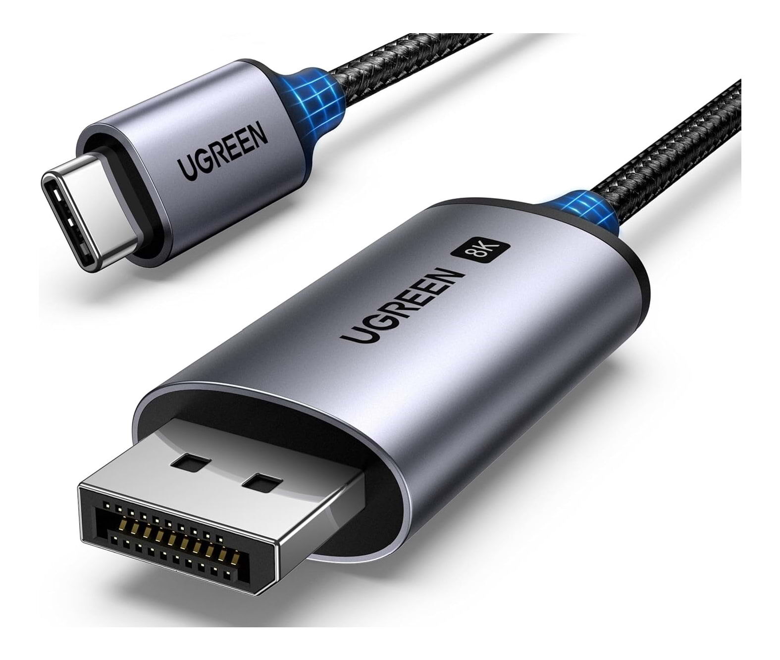 UGREEN 25158 8K 60Hz Unidirectional USB-C to DisplayPort 1.4 Cable - 2m