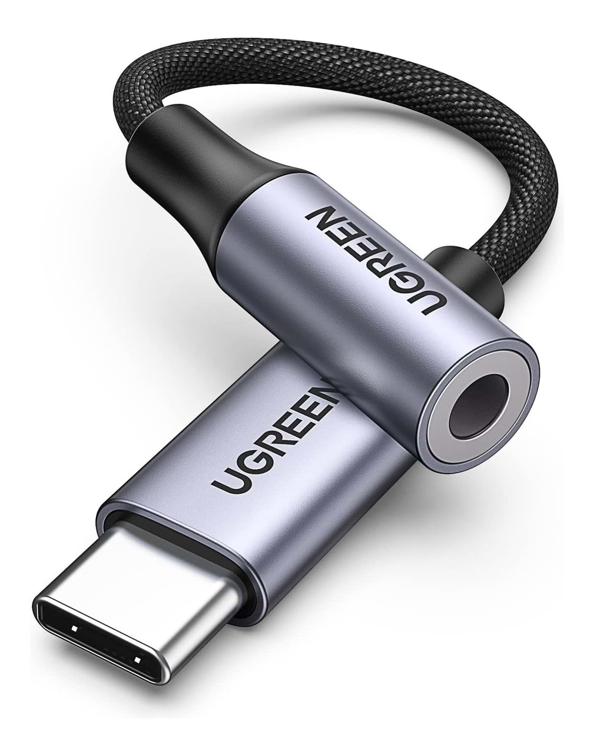UGREEN 80154 USB-C to 3.5mm M/F Cable Braided - 10cm