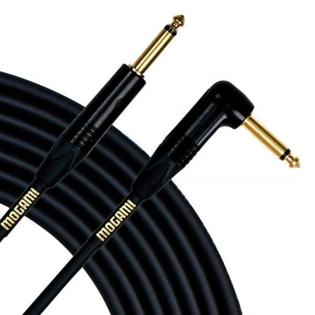 Mogami Gold Instrument Cable R/A Gold Plated Neutrik Plug - 18ft