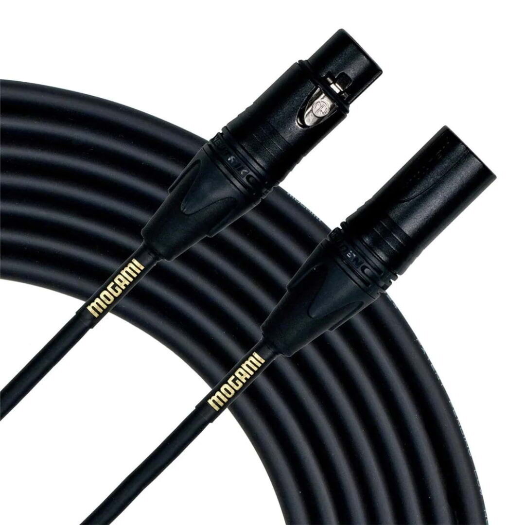 Mogami Gold Studio XLR-XLR Cable Neutrik Plugs with Gold Contacts - 50ft