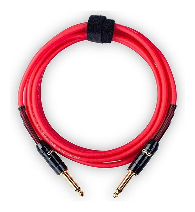 JOYO CM-S Straight Jack Instrument Cable - Red - 3m