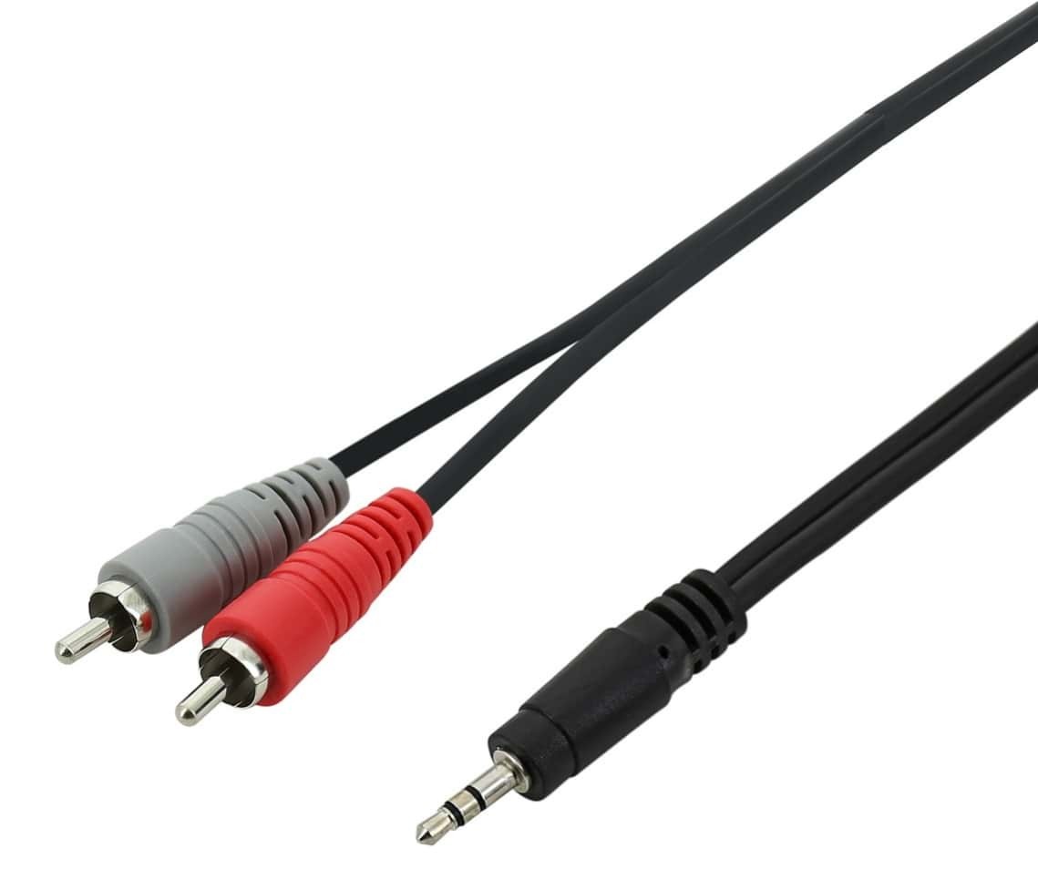 Dinámica honor Todo tipo de SWAMP Stereo 1/8" Mini-Jack to Dual RCA Cable - AUX Splitter | SWAMP
