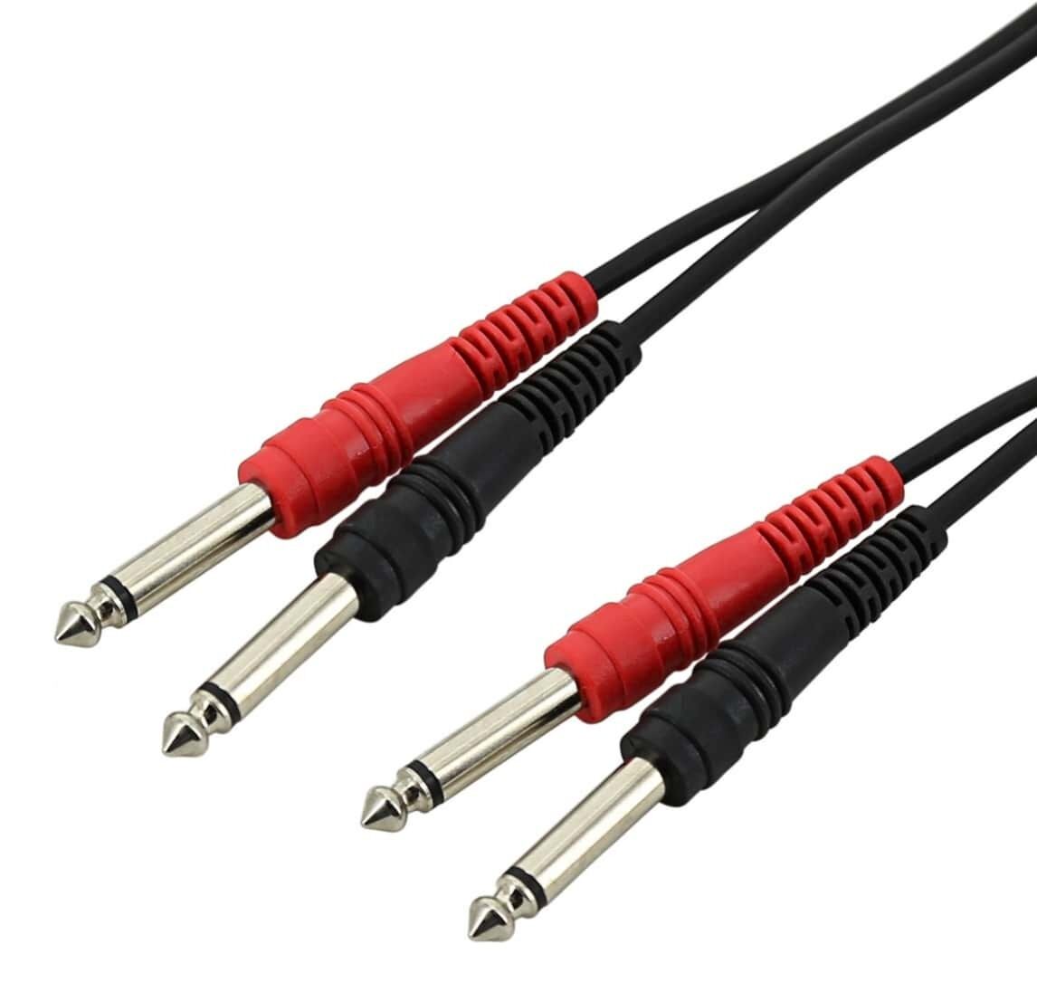SWAMP 2x 1/4" to 2x 1/4" Jack - Dual Audio Cable - 50cm