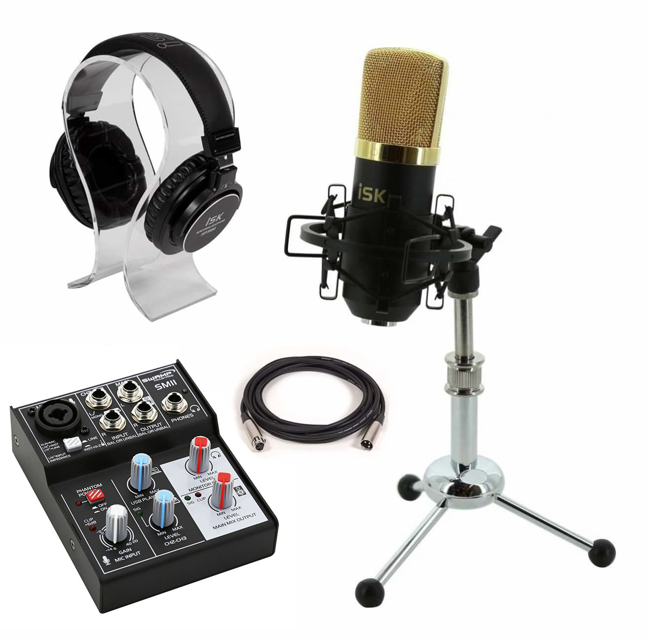 Home Studio Podcast Pack Bm 700 Condenser Mic Xlr To Usb Microphone Preamp Ebay