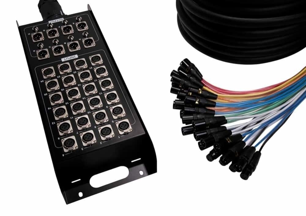 32 Channel Multicore Cable w Stage Box + Multipin Connector - 30m