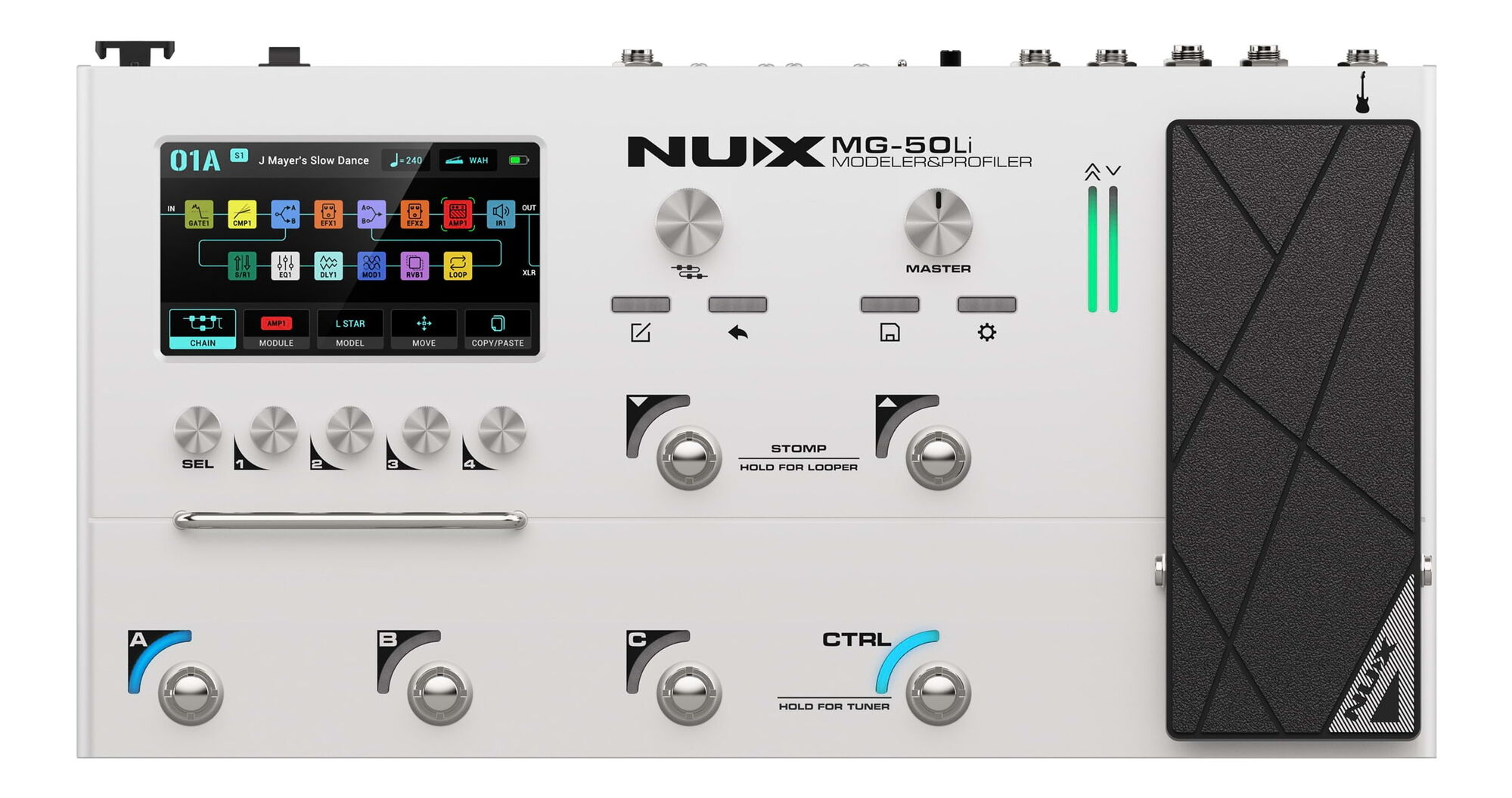 NUX MG-50Li Modeler and Profiler Multi-Effects Processor - White
