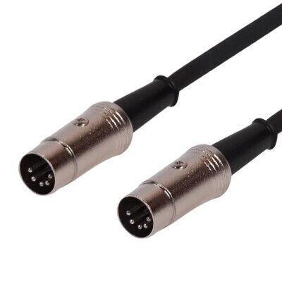 SWAMP Premium 5pin DIN MIDI Cable - Metal Connectors - 10m