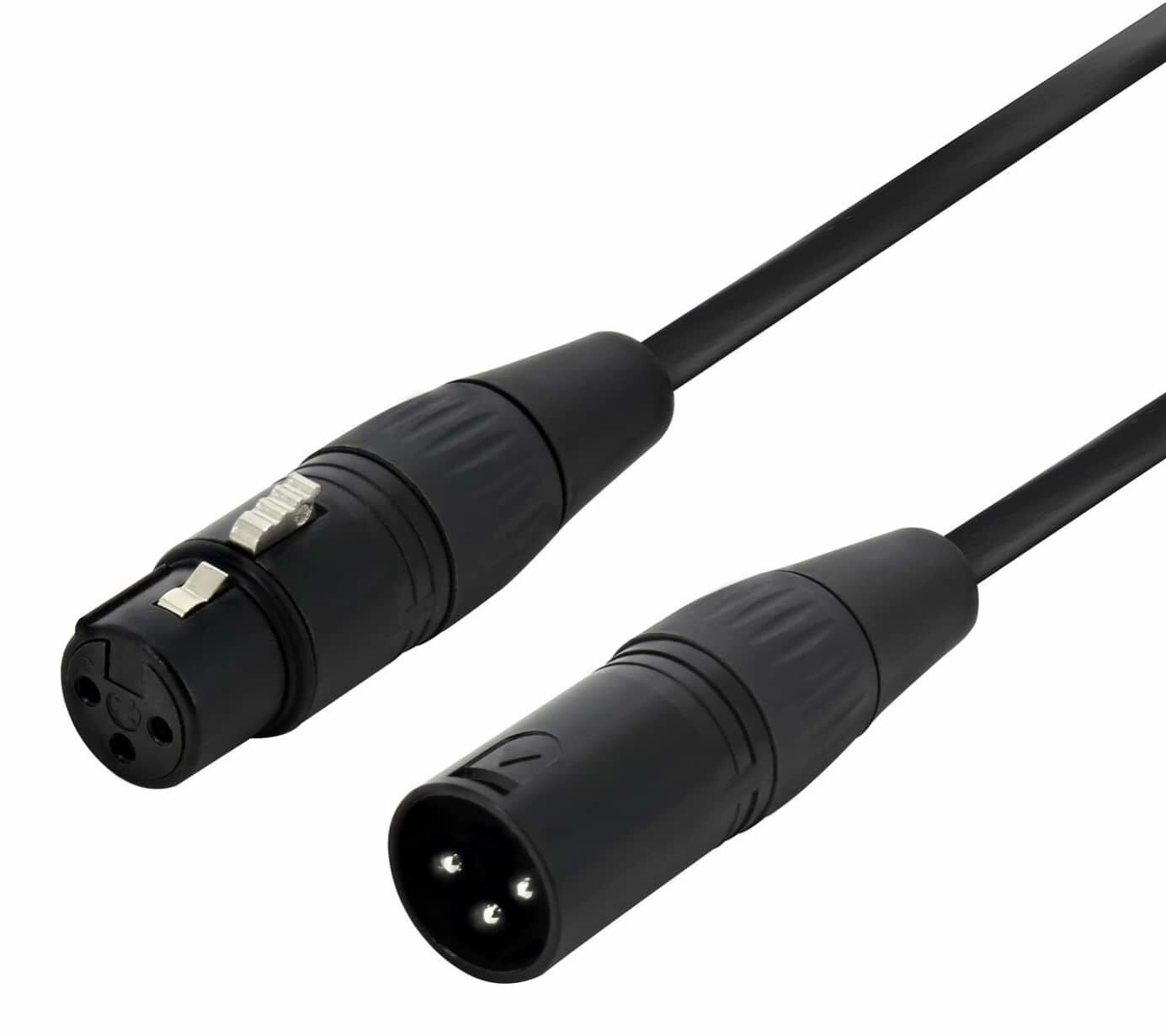 Stage Series Balanced XLR Microphone Cable - BLACK Connector - 3m