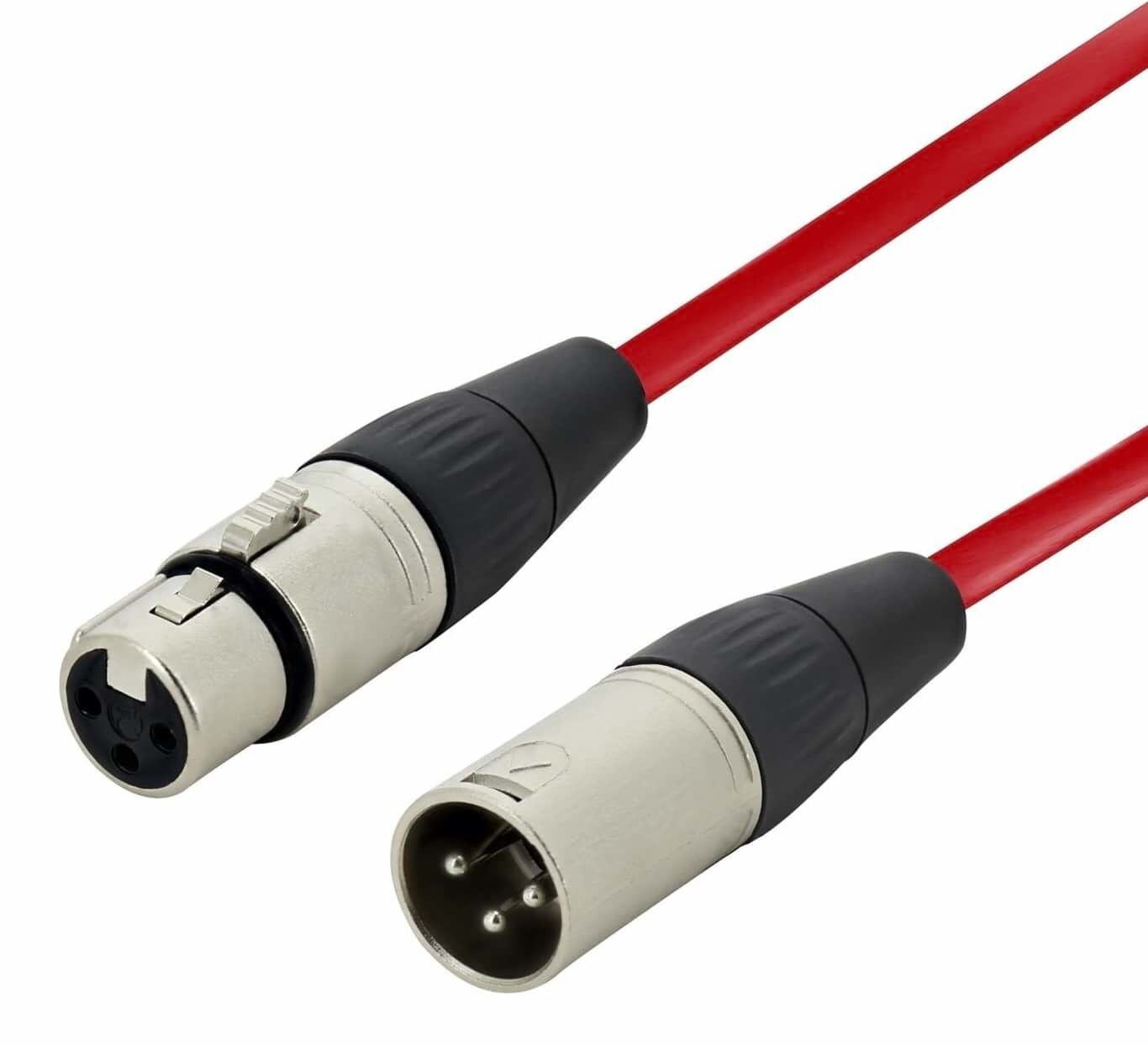 Stage Series Balanced XLR Microphone Cable - RED Cable - 7m