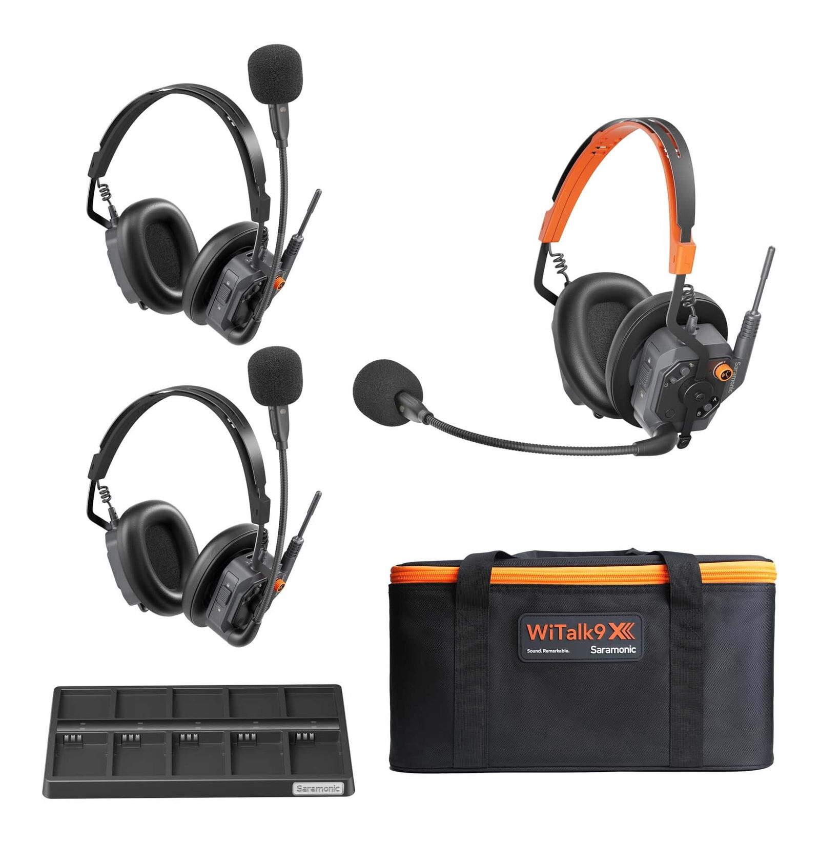 Saramonic WiTalk9X 3D 3-Person Dual-Ear Wireless Intercom Headset System