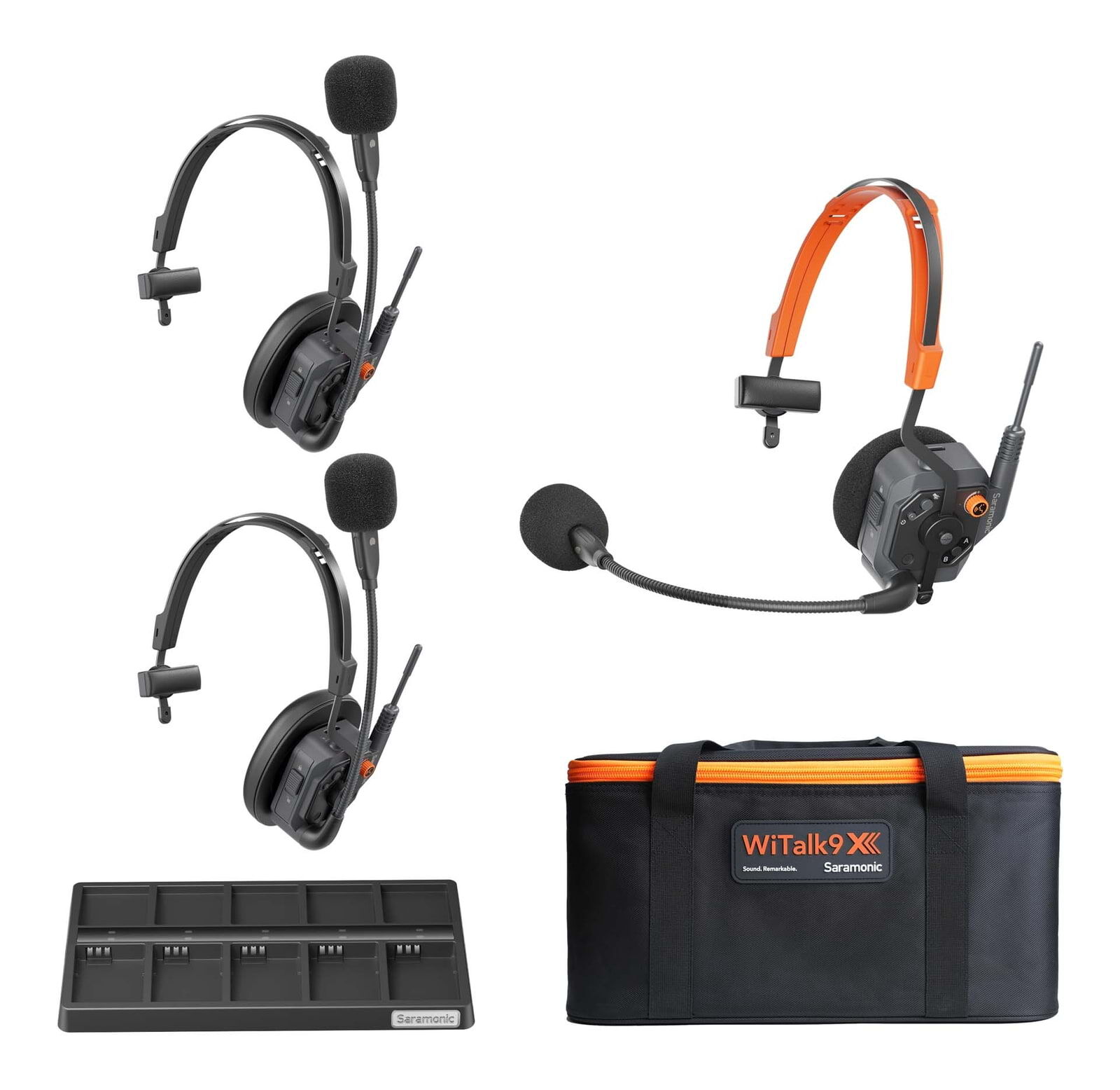 Saramonic WiTalk9X 3S 3-Person Single-Ear Wireless Intercom Headset System