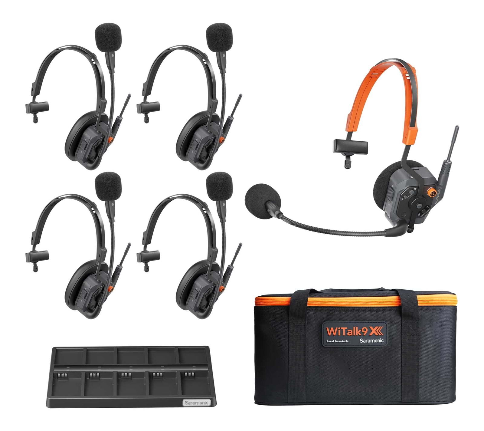 Saramonic WiTalk9X 5S 5-Person Single-Ear Wireless Intercom Headset System